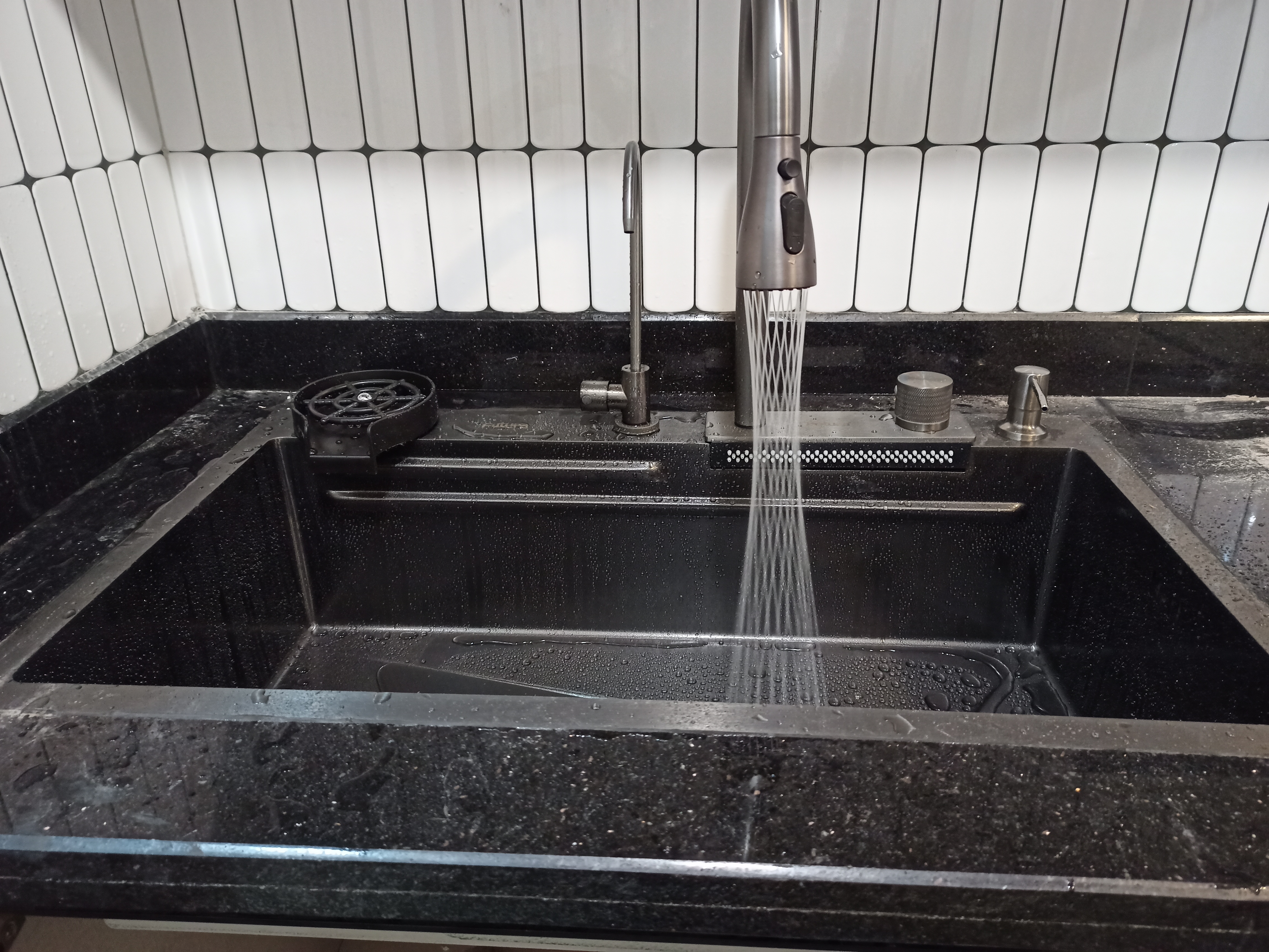 Black Granite Kitchen Sink view 2