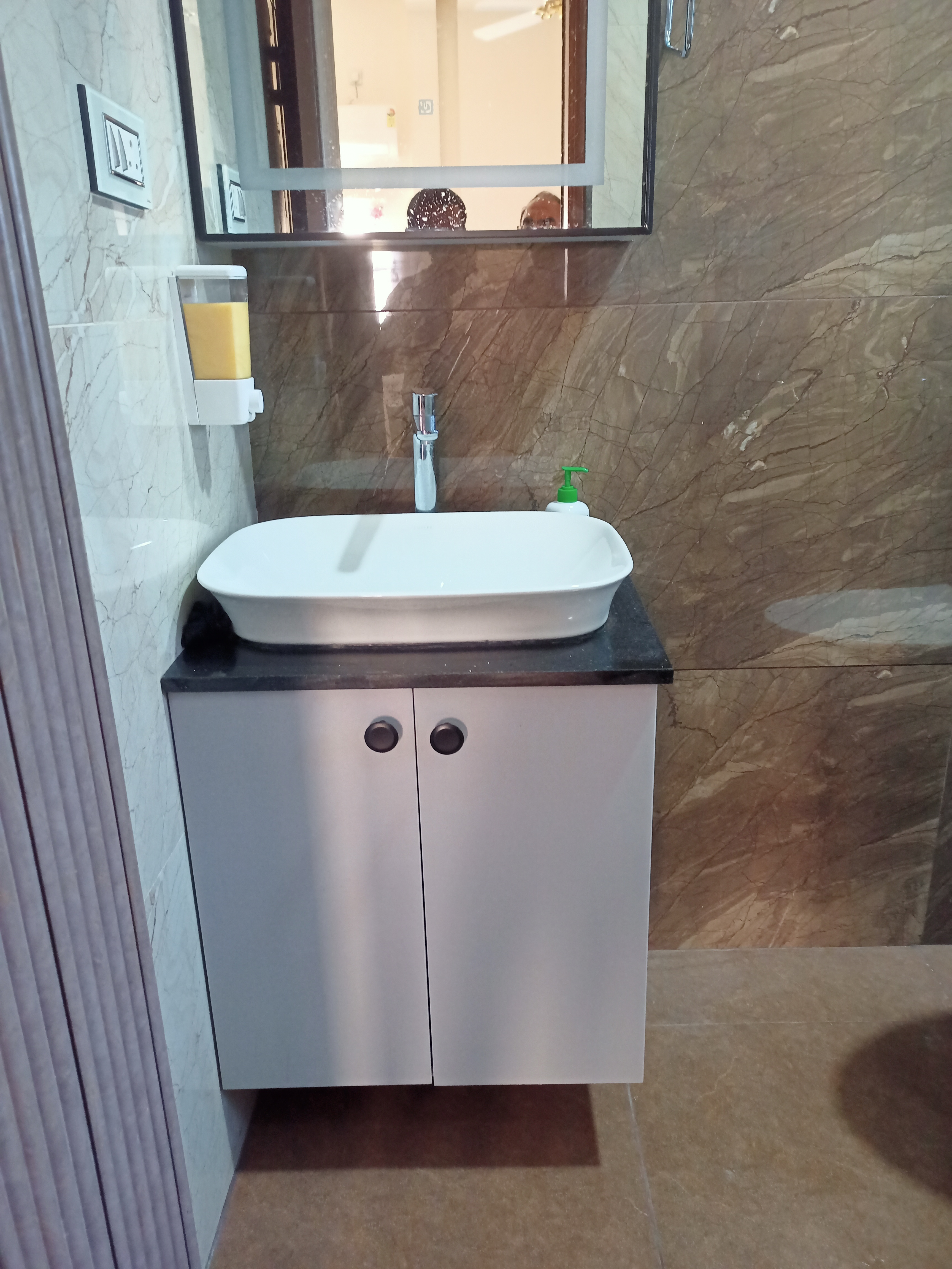 Elegant Bathroom Vanity with Sink view 2