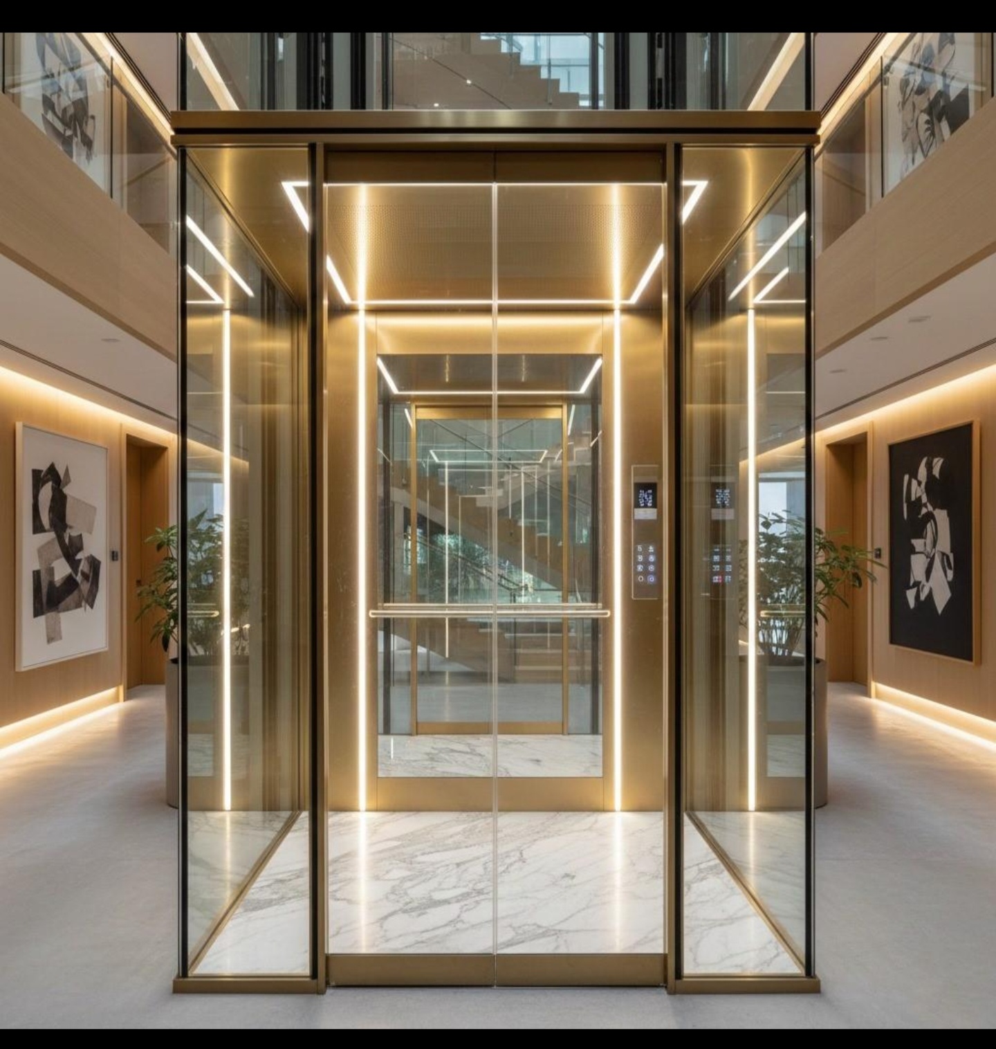 Glass Elevator view 2