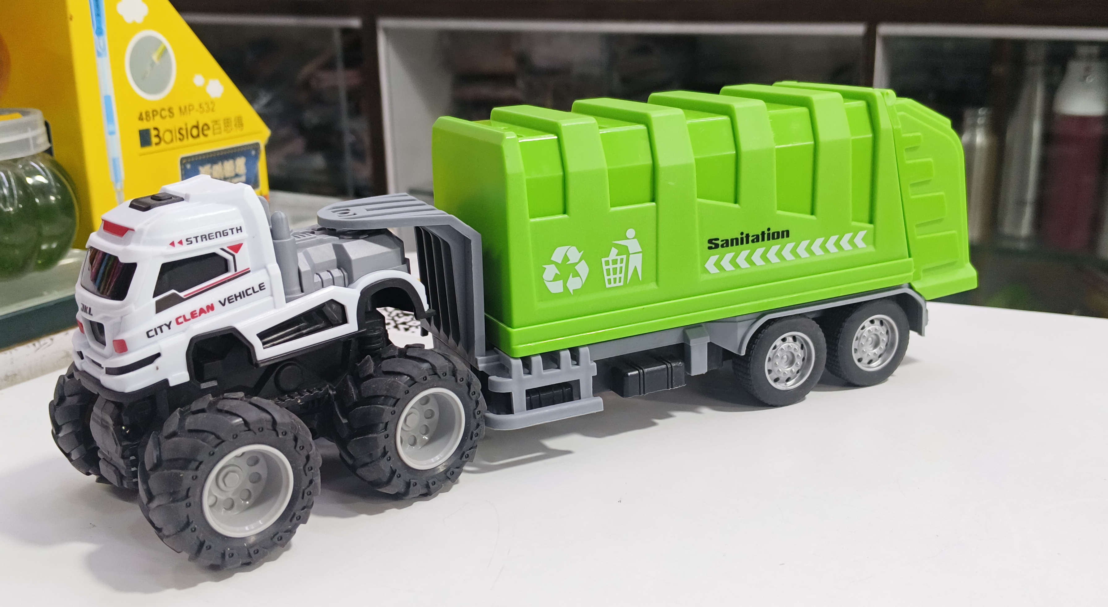City Clean Sanitation Truck view 2