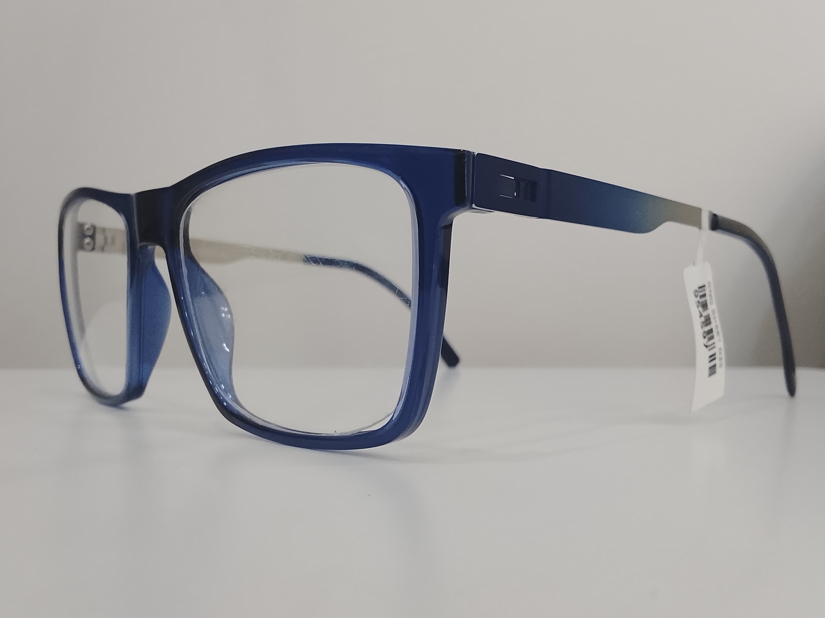 Blue Plastic Frame Eyeglasses view 2