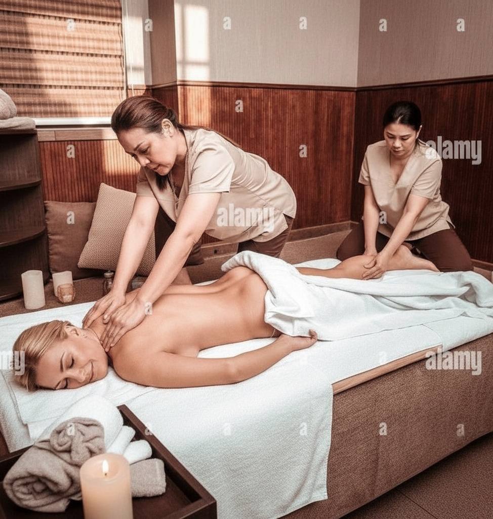 Four hand massage