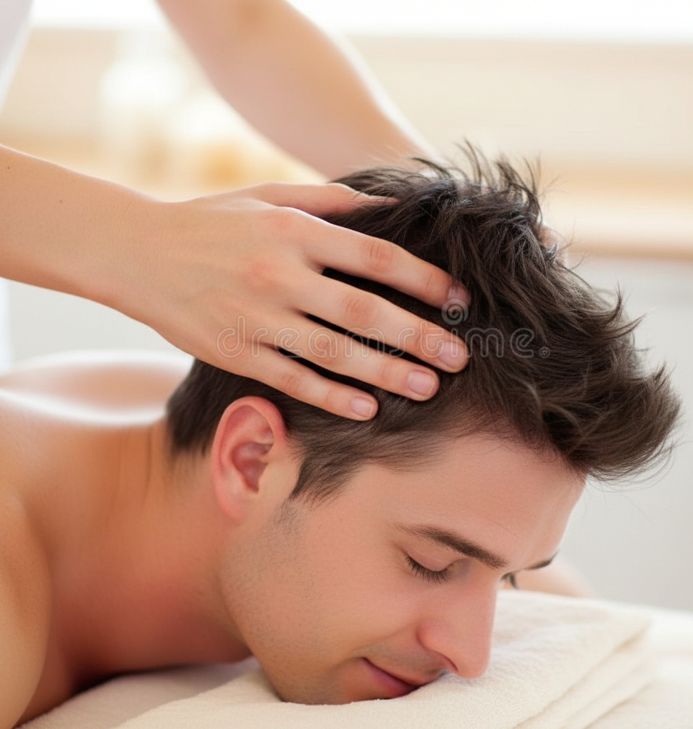 Relaxing sclab massage
