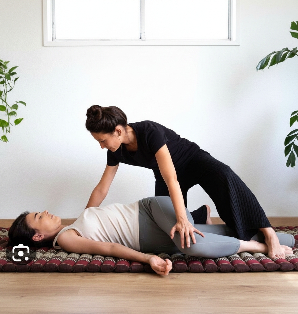 Thai massage session