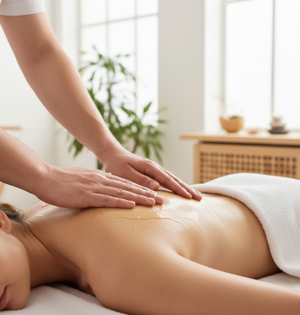 Massage therapy session