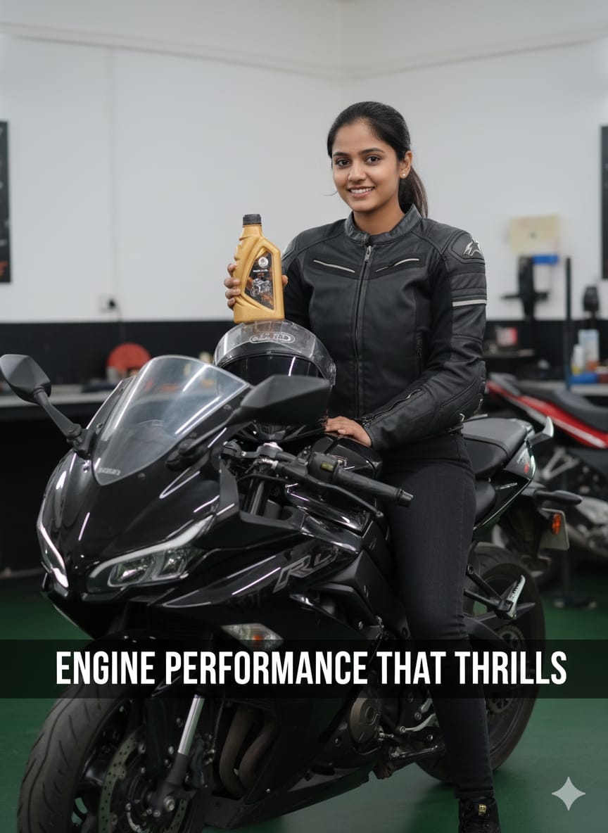 Motorcycle Engine Oil view 2