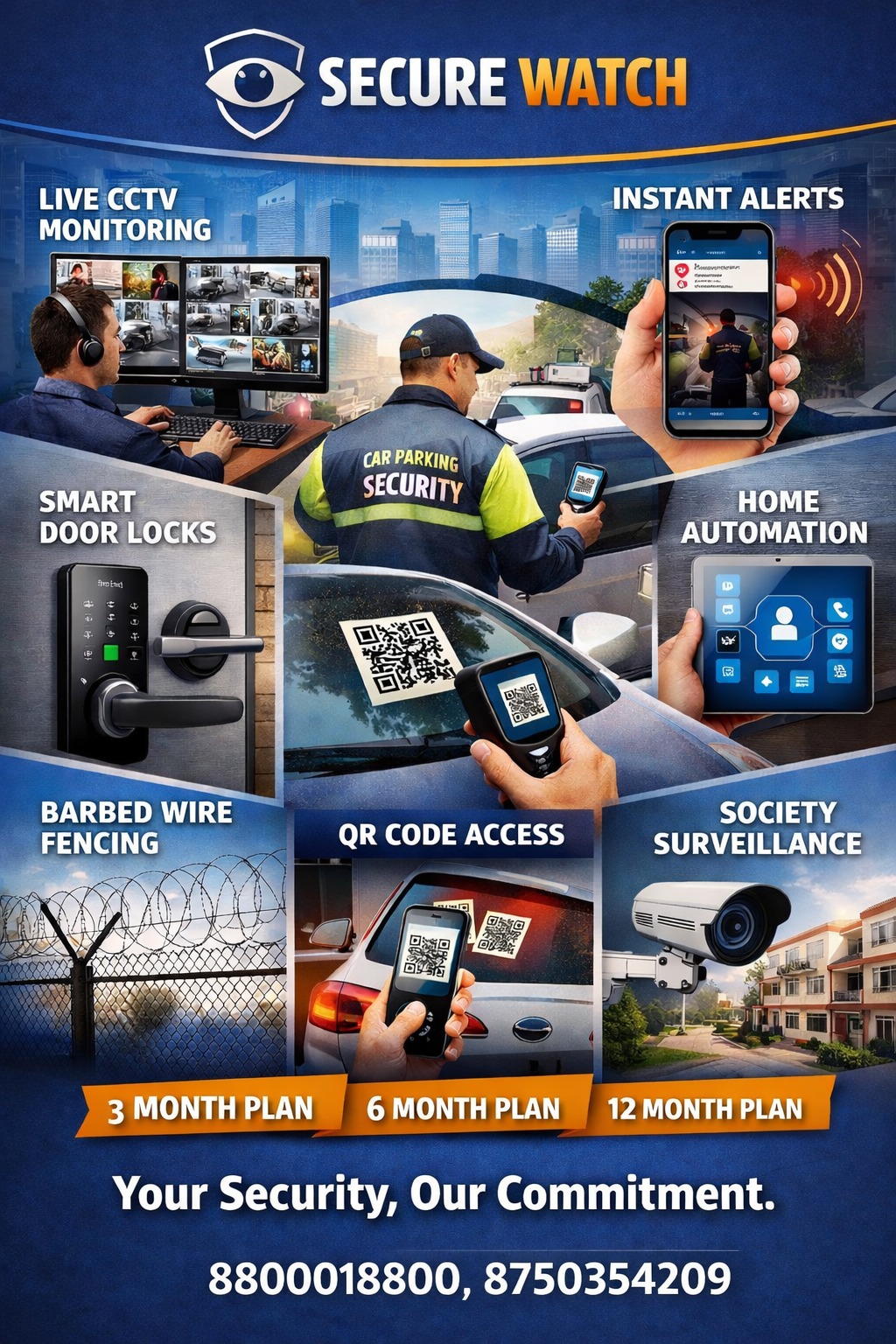 Secure Watch Car Parking Theft Solution- Security Of Apartment view 2