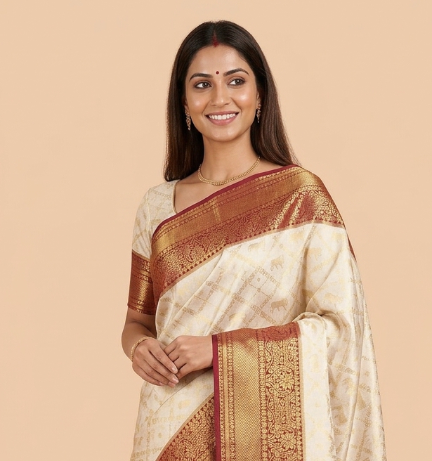 Semi Kanchipuram silk Sarees