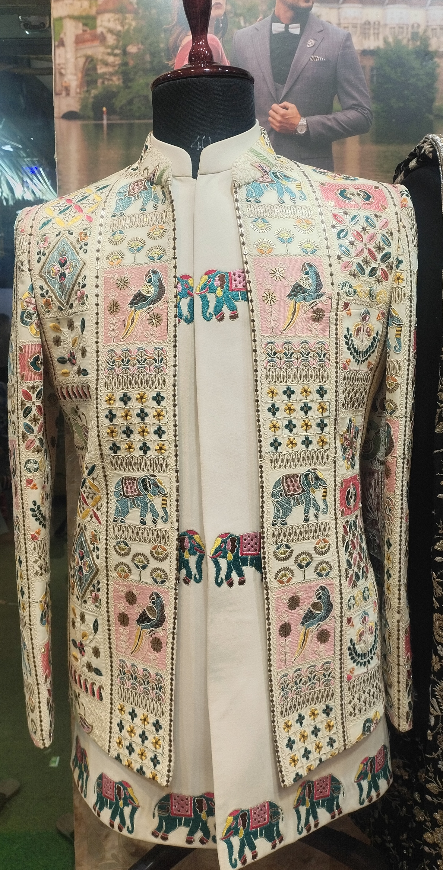 Embroidered Open Jodhpuri view 2