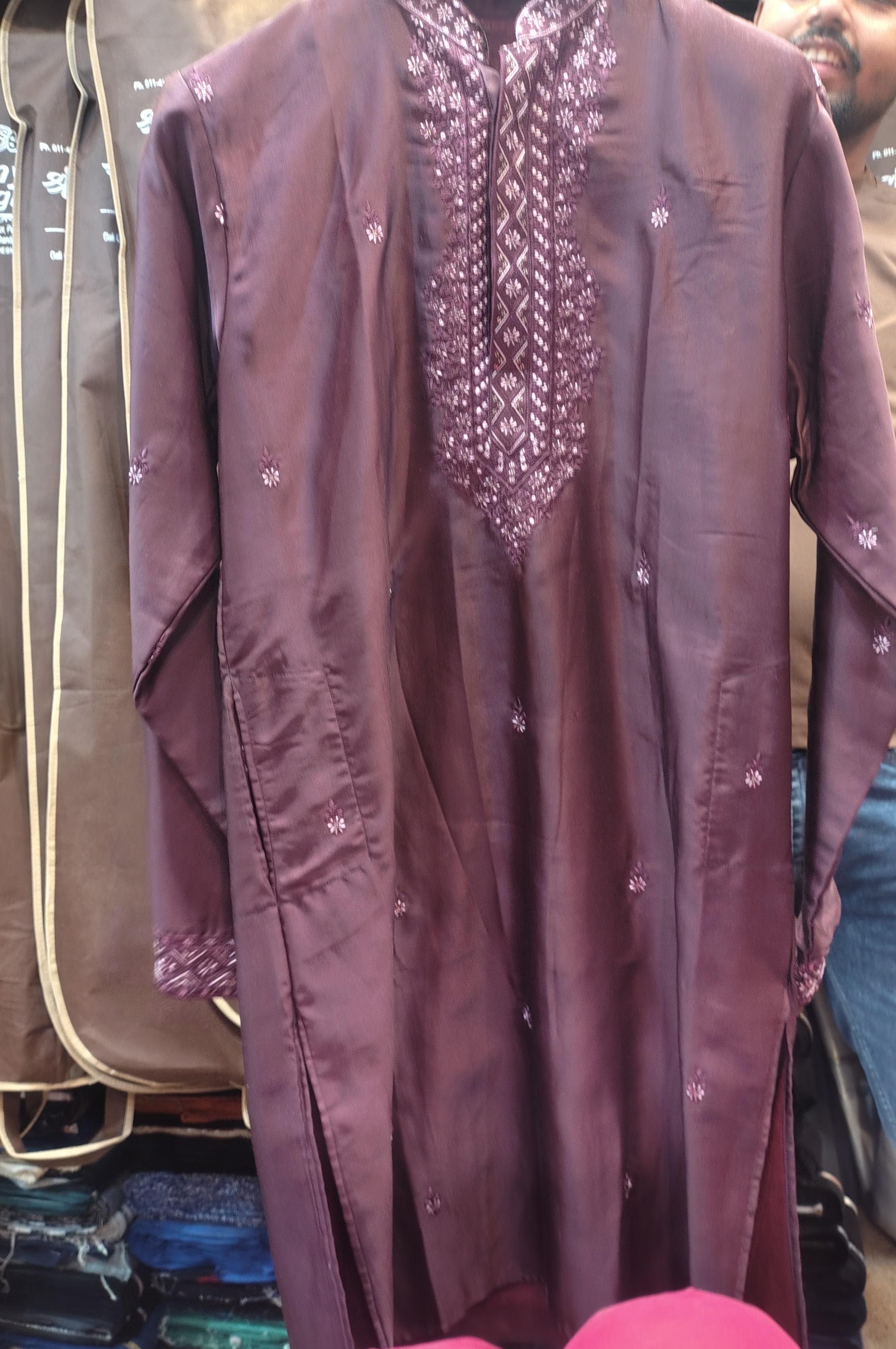 Embroidered Kurta view 2