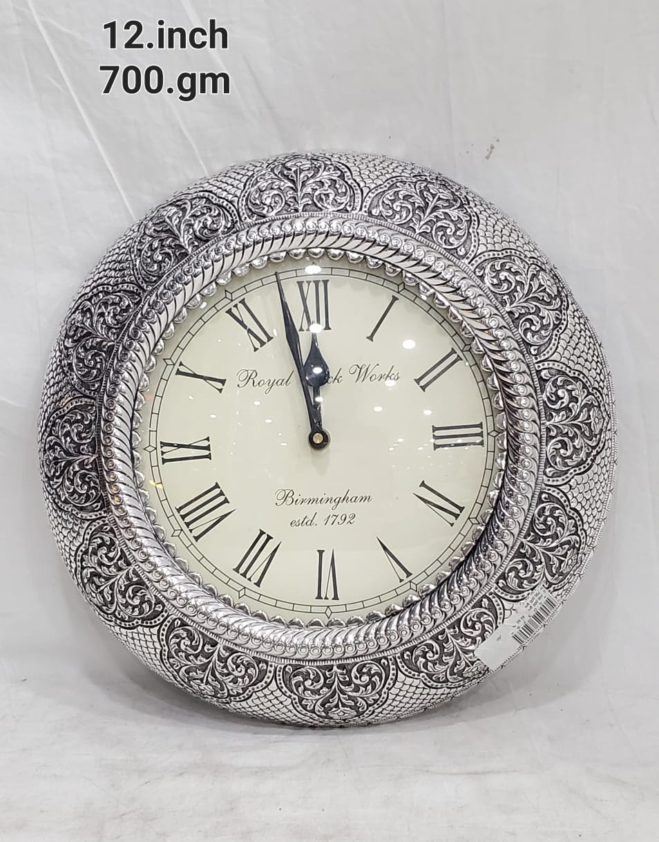 Royal Silver Clock view 2