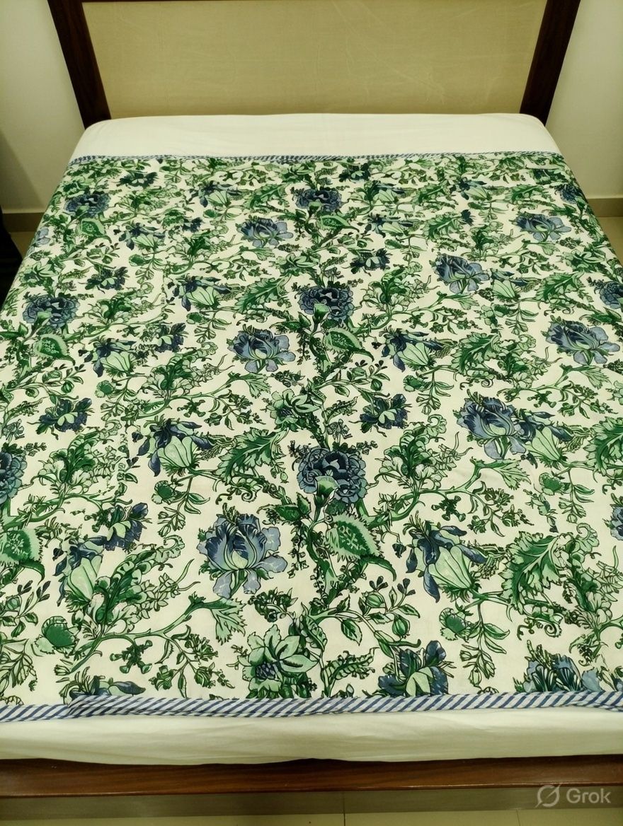 Anokhi Pure Cotton Double Bed Reversible Dohar view 2