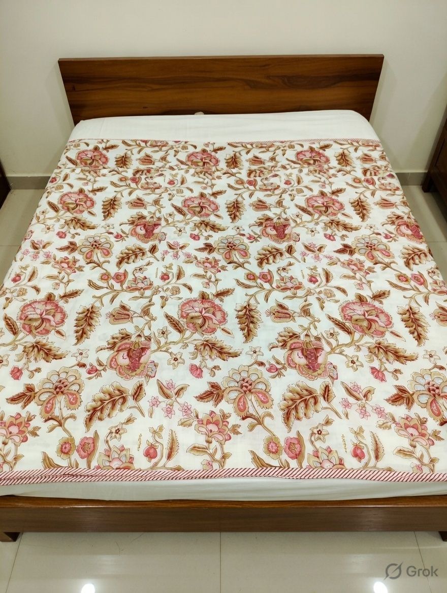 Anokhi Pure Cotton Double Bed Reversible Dohar view 3