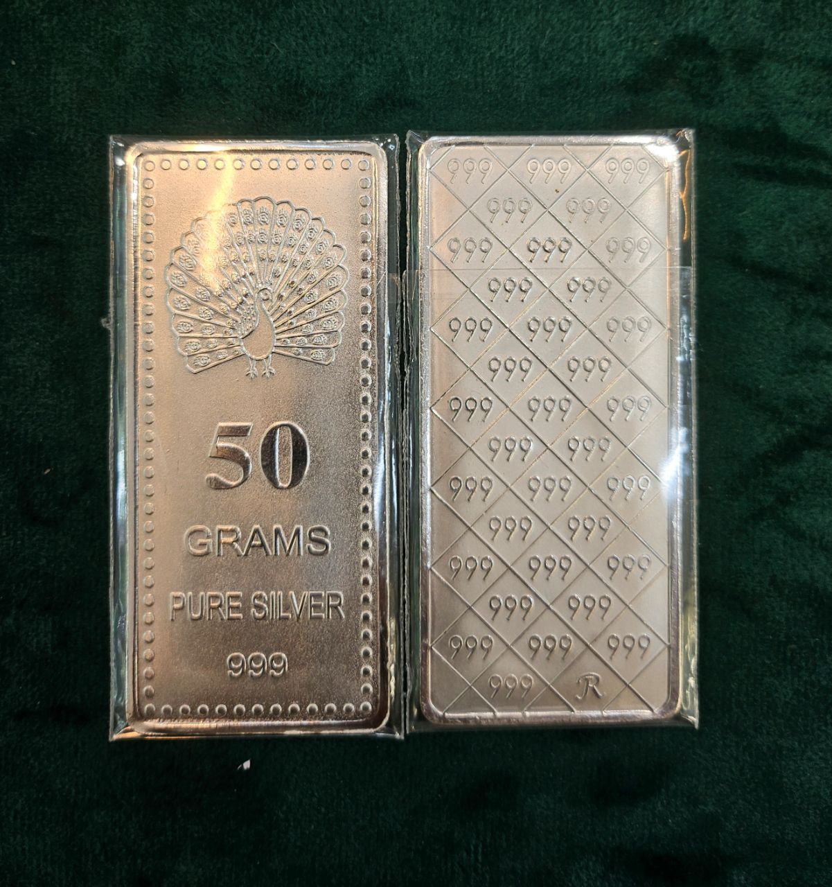 50 Grams Pure Silver Bar view 2