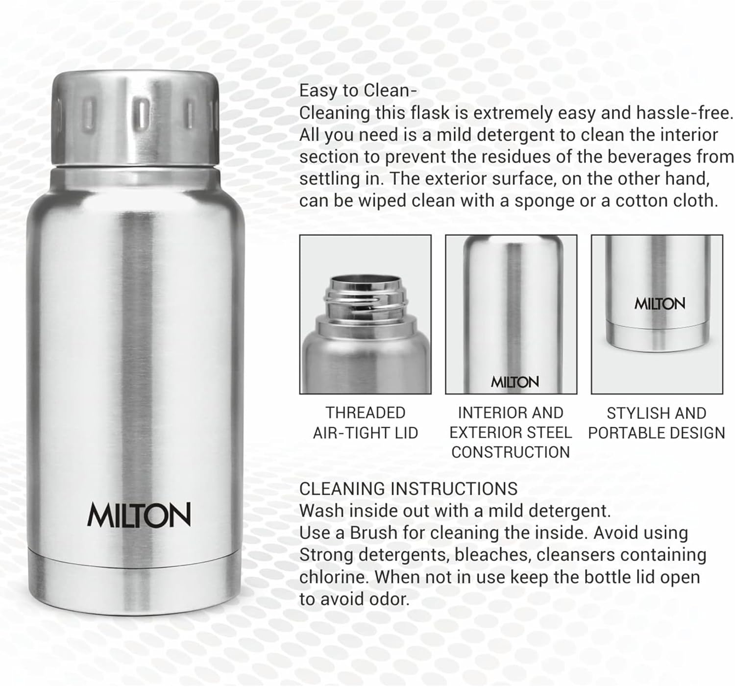 Milton Elfin 160 ML Silver view 4