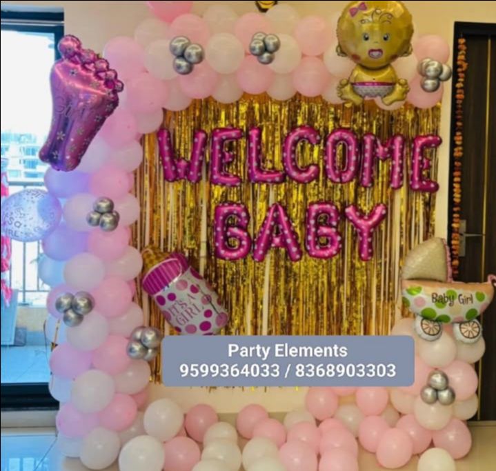 Welcome Baby Balloon Decoration view 3