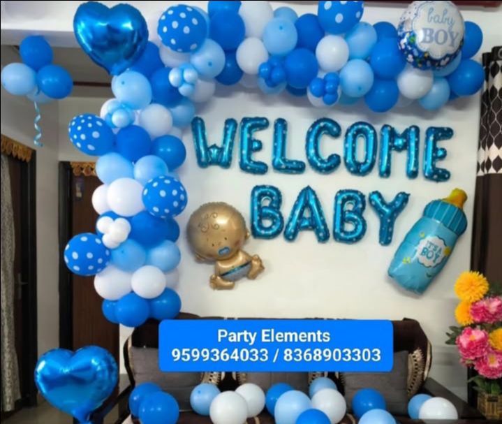 Welcome Baby Balloon Decoration view 2