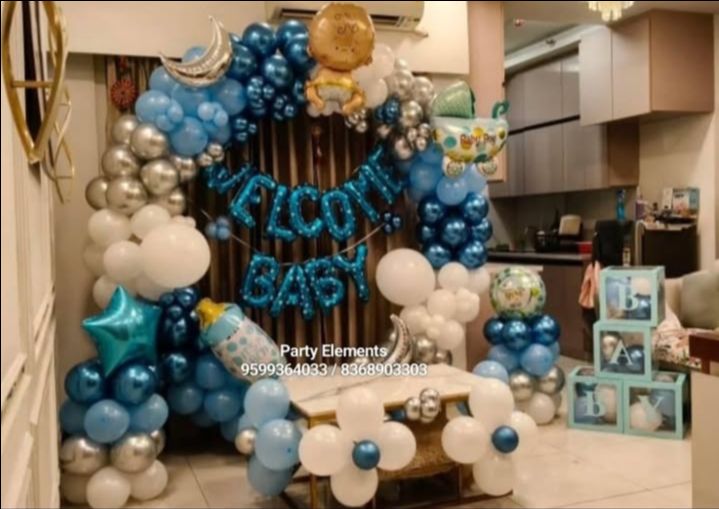 Welcome Baby Balloon Decoration view 4