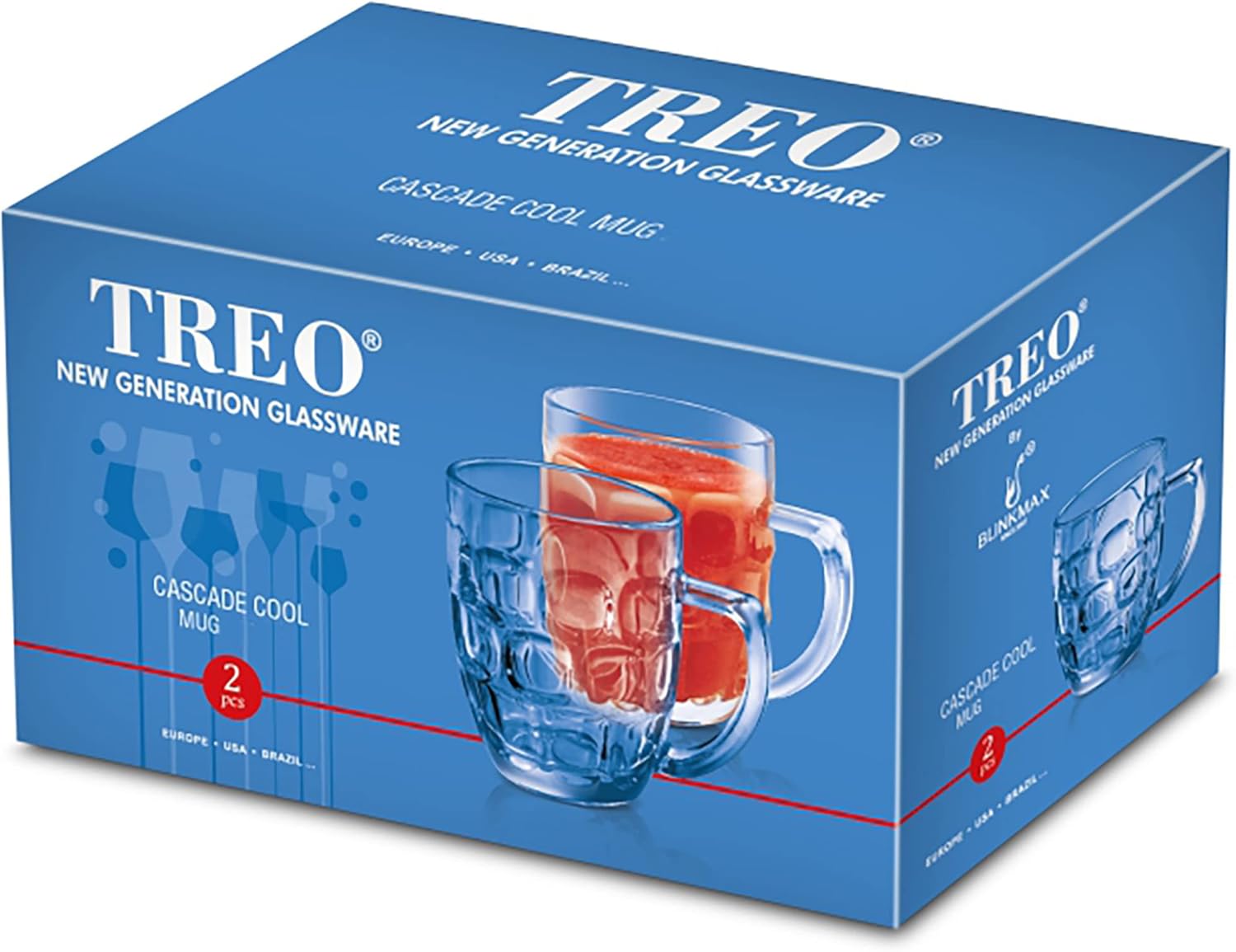 Treo Cascade Cool 292 ML Beer Mug Set view 6
