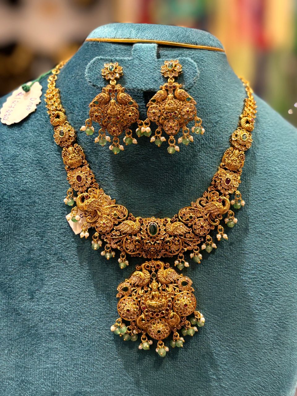GOLD PLATED LAKSHMI NECKLACE