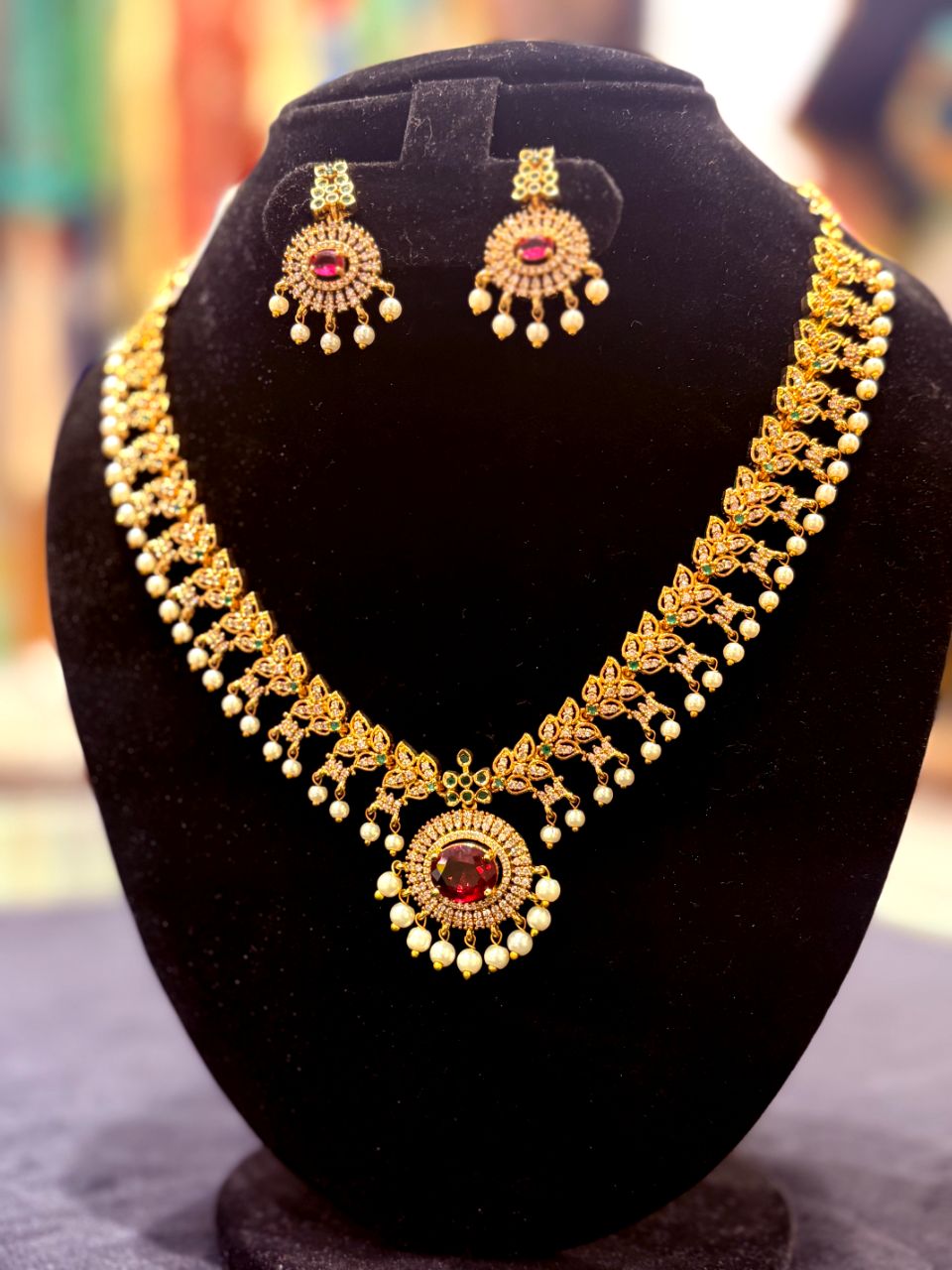 RED DROP NECKLACE