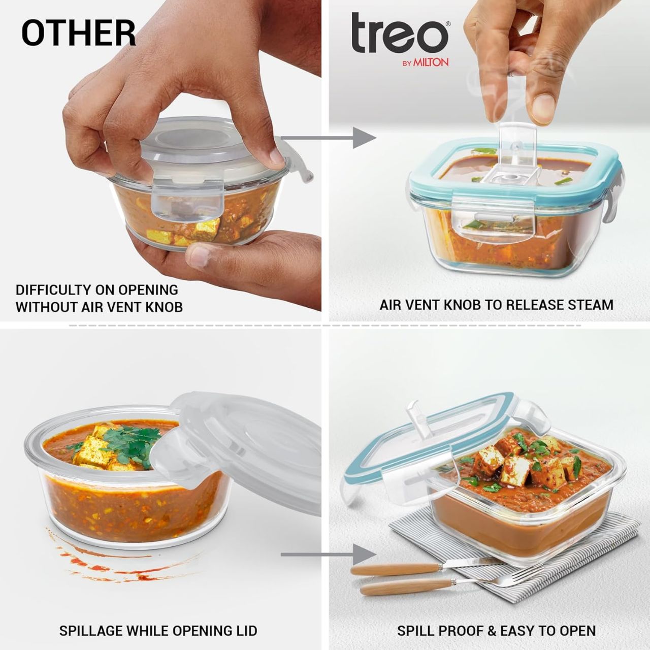 Treo Glass Square Tiffin view 3