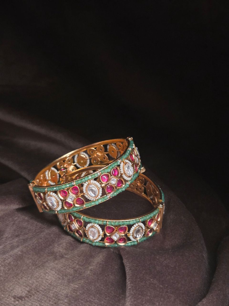 Temple Bangles by Tamoha Jewels view 2