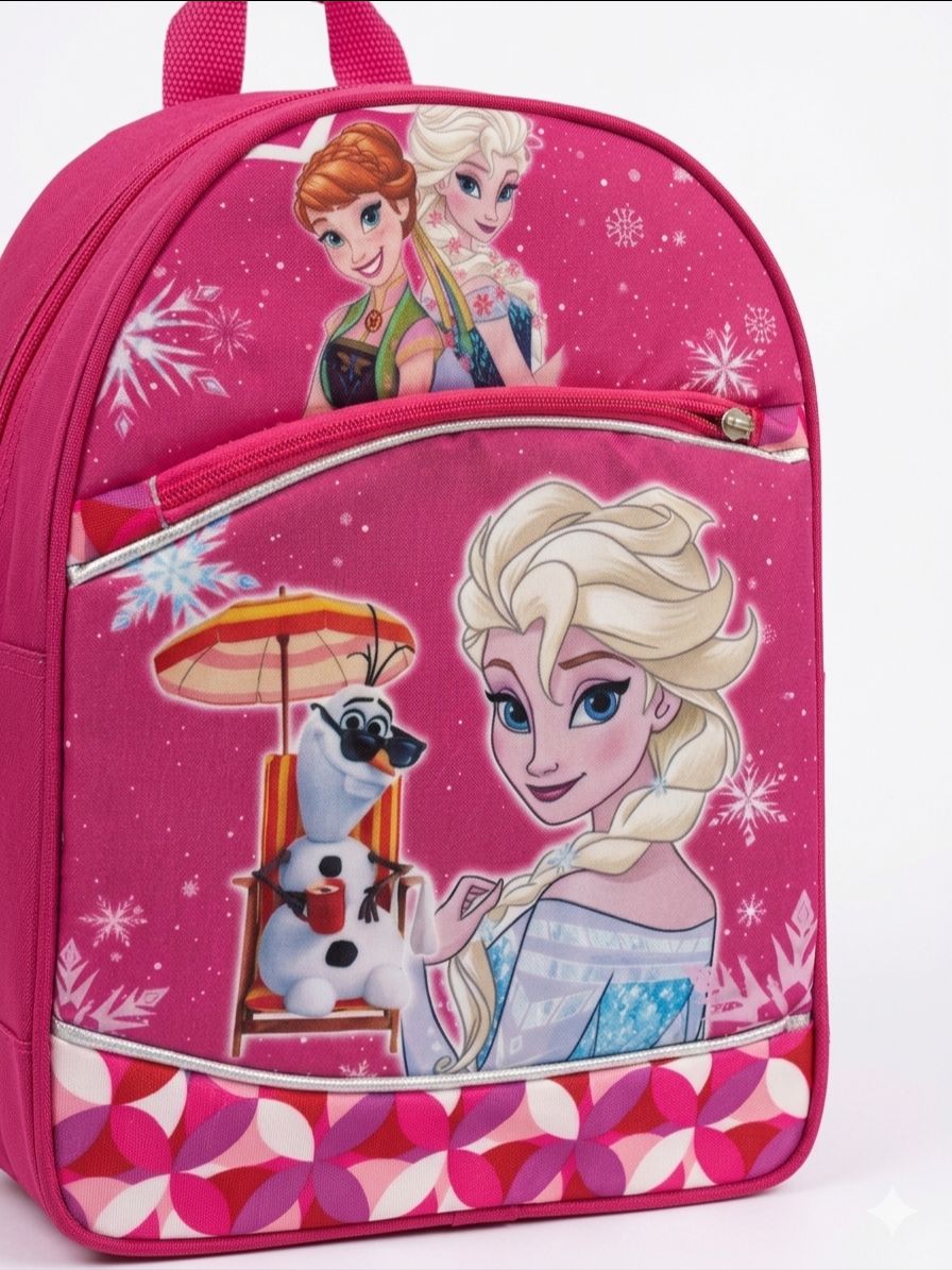 Girls School Bag Pink Frozen view 2