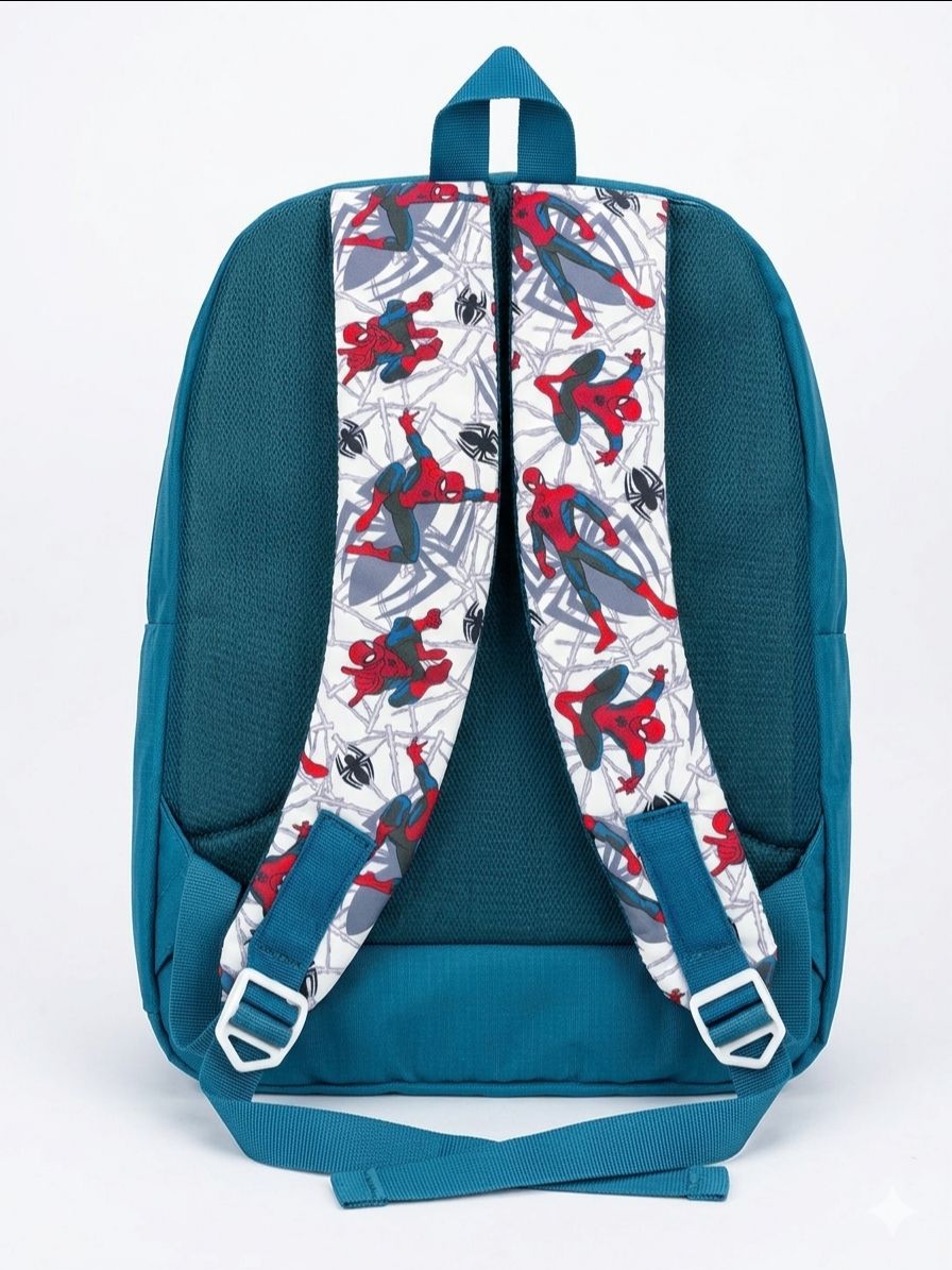 Spider-Man Kids School Bag White Teal view 3