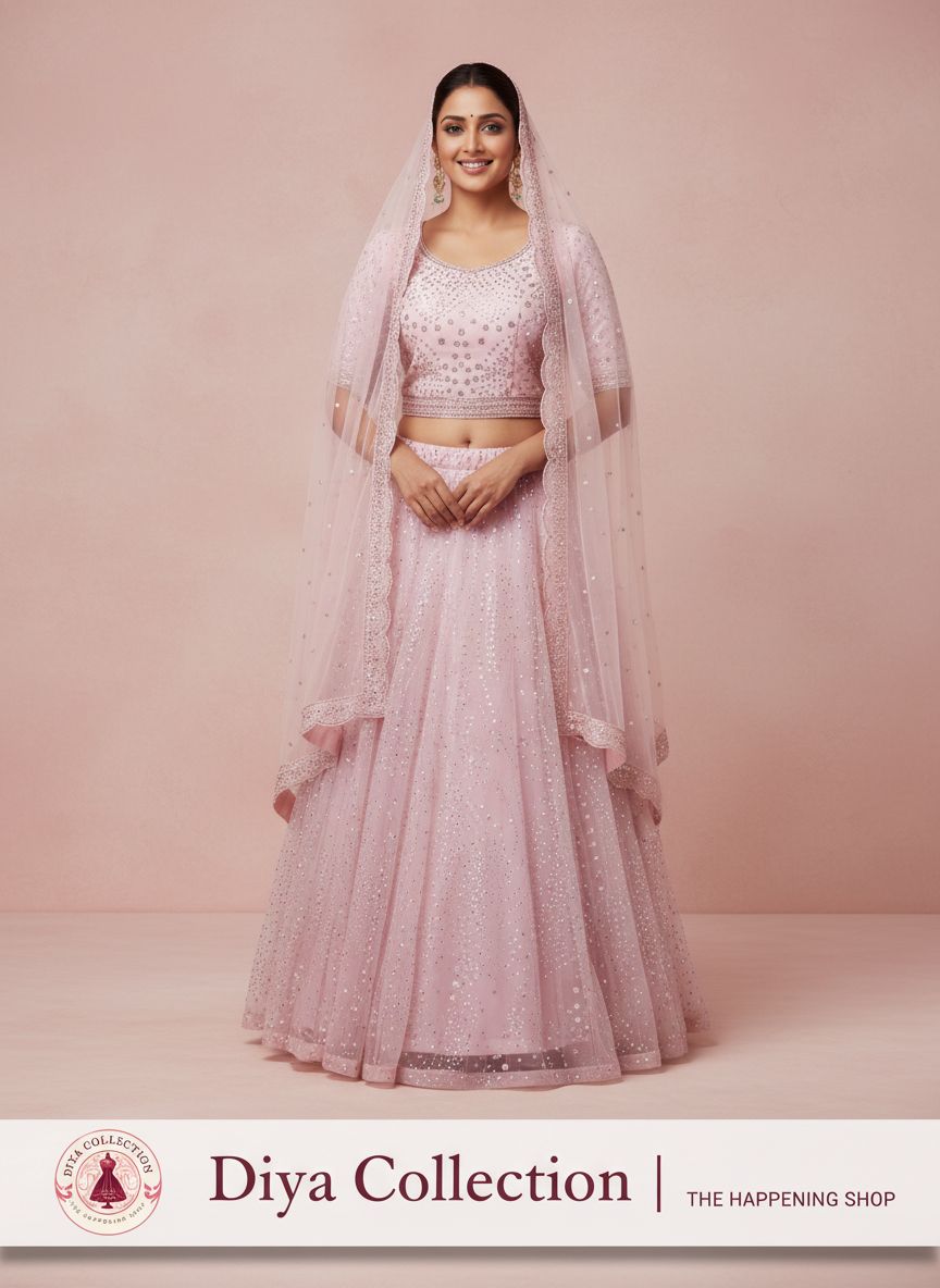 Diya Collection Purple Lehengha view 2
