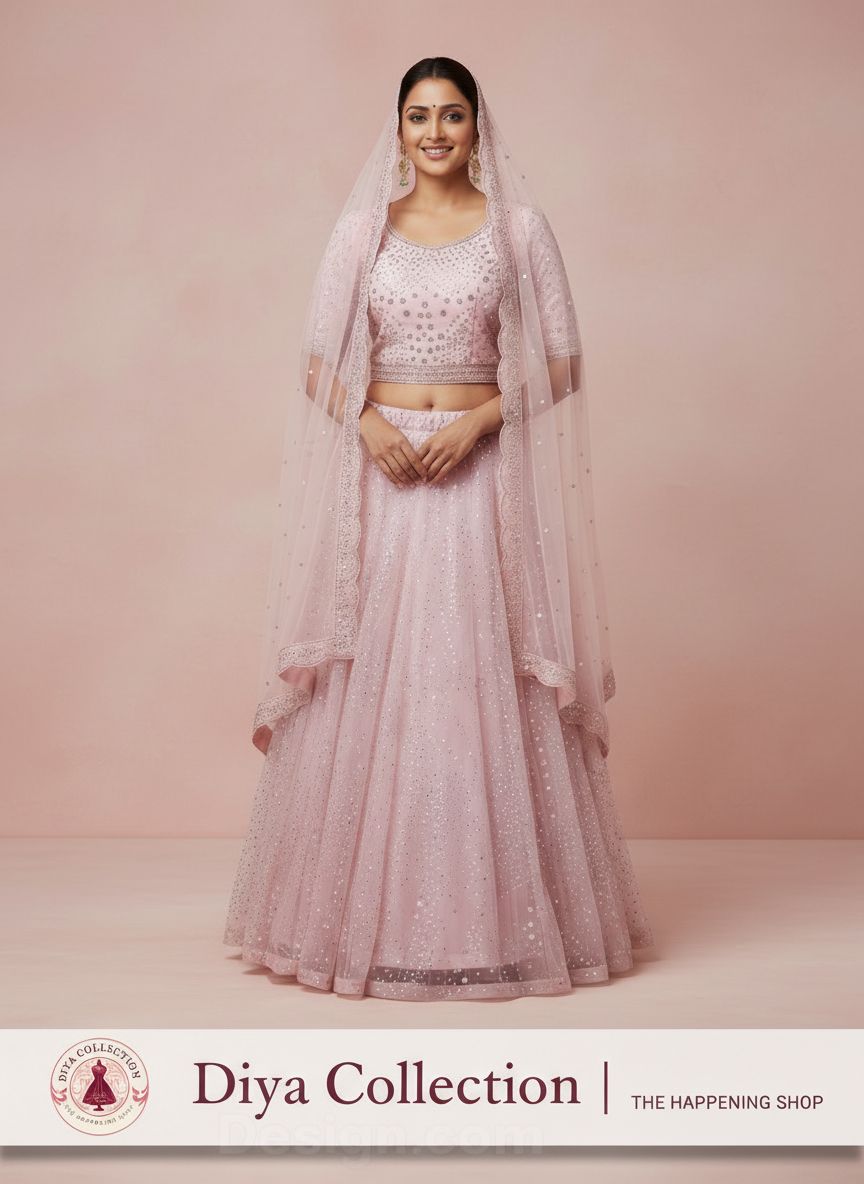 Diya Collection Purple Lehengha view 3