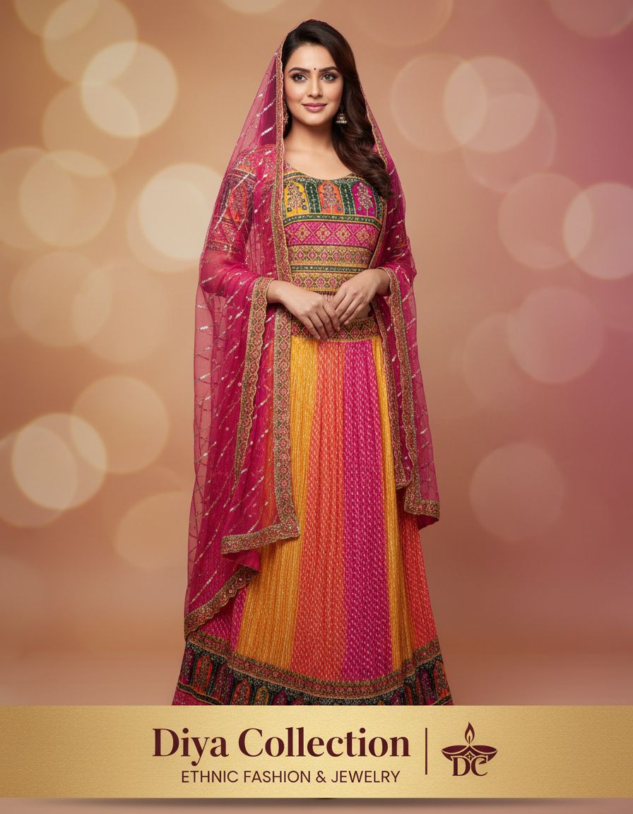 Traditional Ethnic Lehenga by Diya Collection view 2