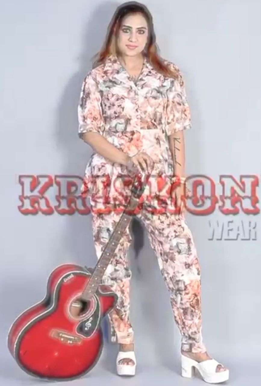 Floral Jumpsuit by KrisKon Wear view 2