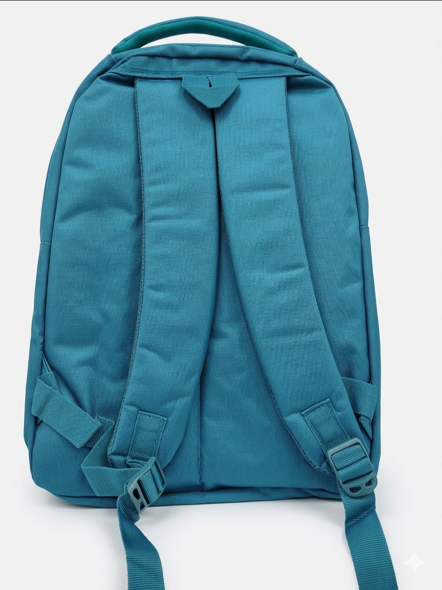 School Bag Teal Blue BTS view 2