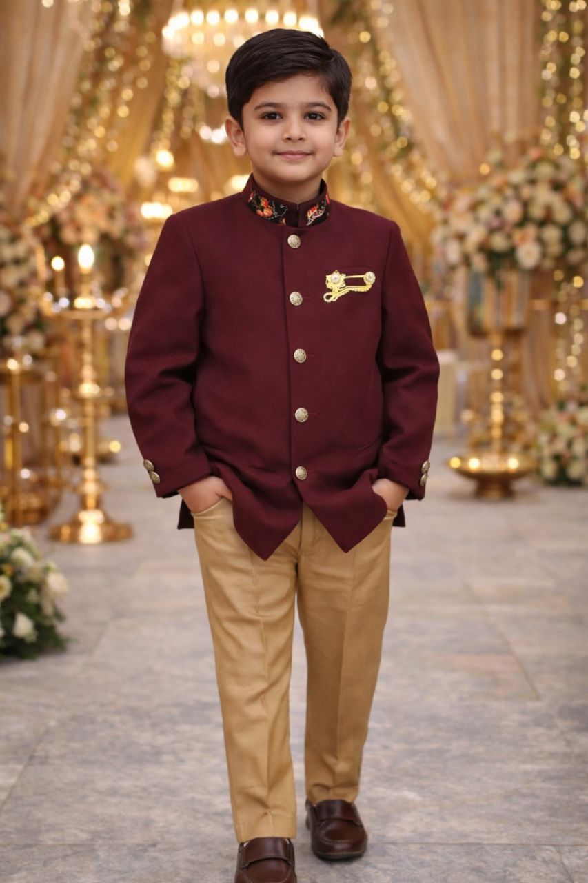 Boys Mehroon Indo view 2