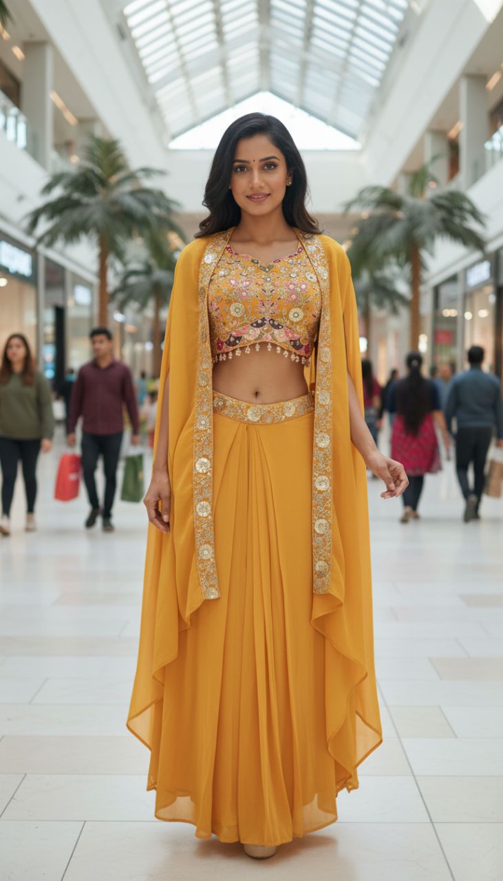 Yellow Ethnic Set view 5
