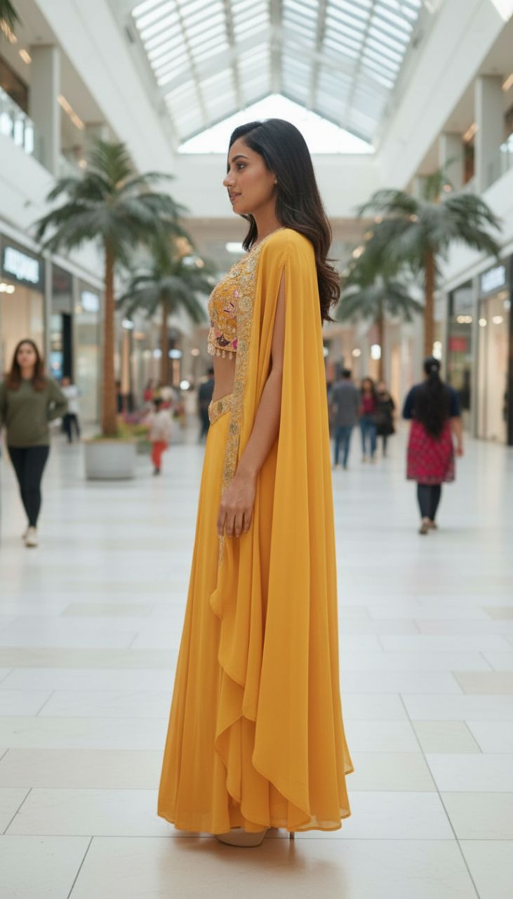 Yellow Ethnic Set view 6
