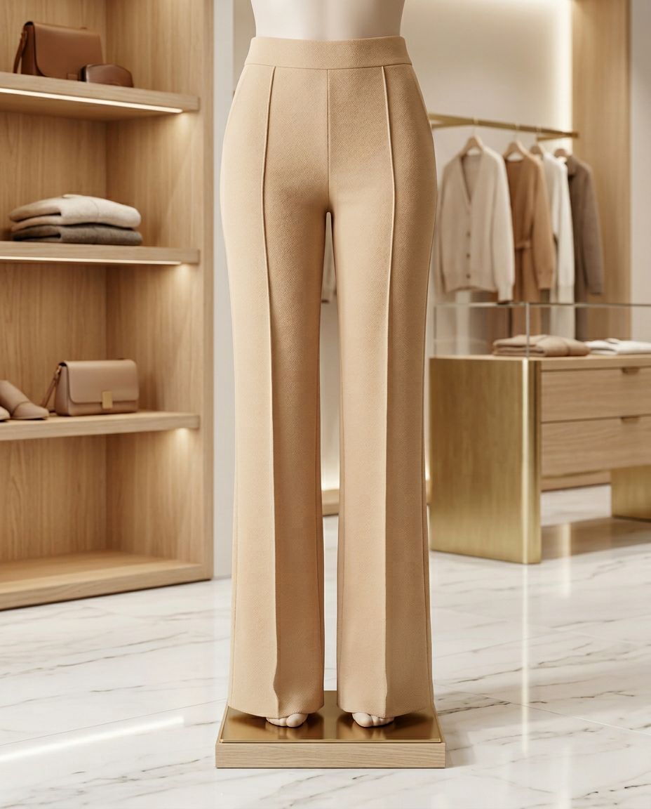 Tailored Wide-Leg Trousers view 4