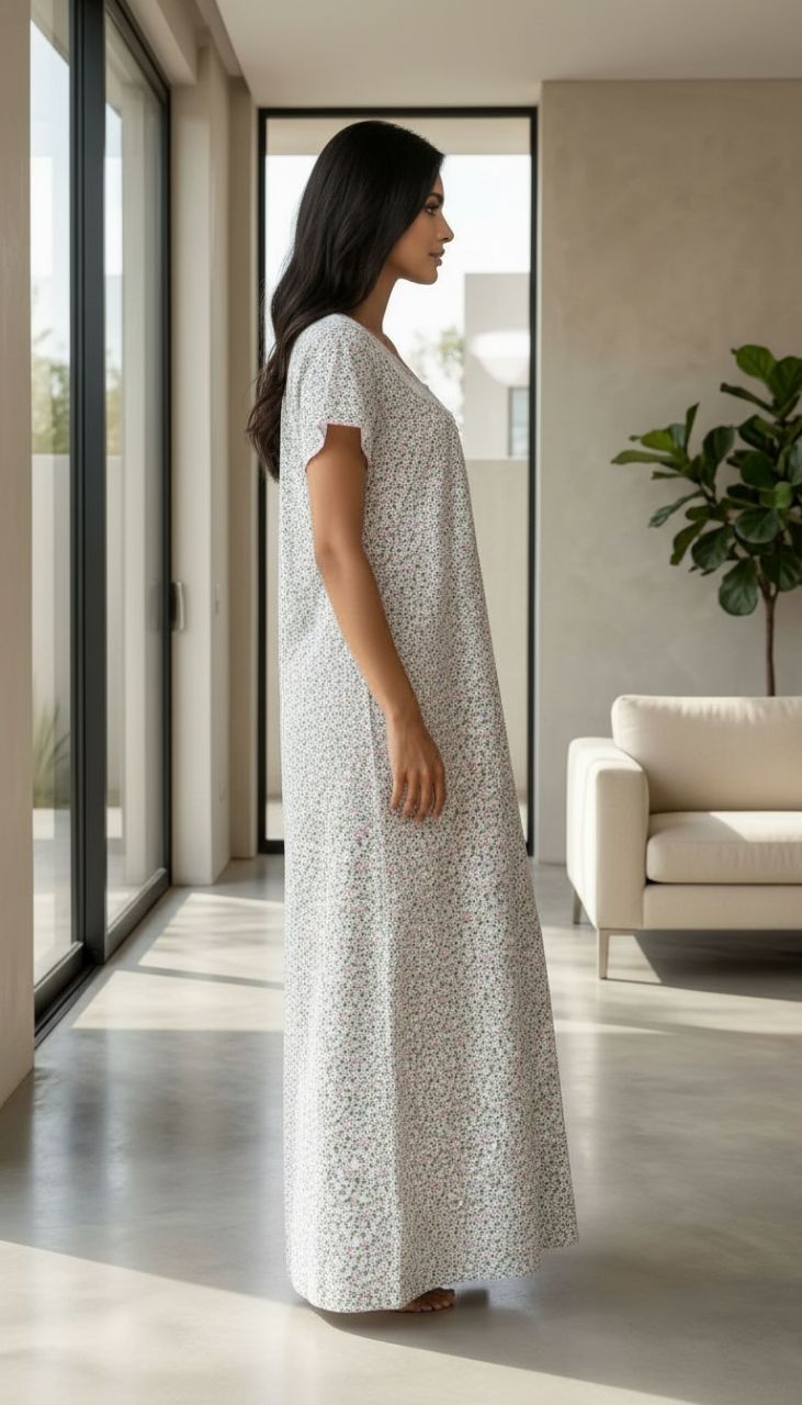 Floral Nightgown by Diya Collection view 2