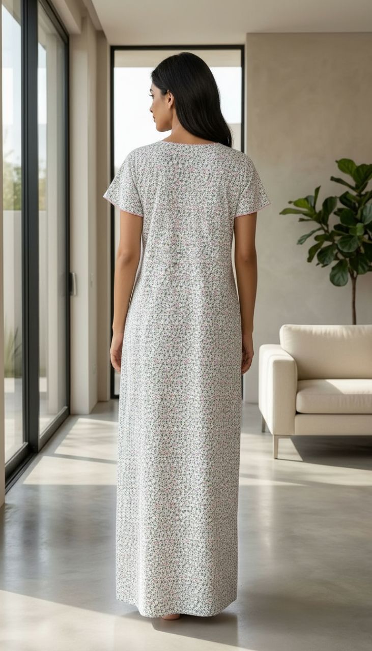 Floral Nightgown by Diya Collection view 4