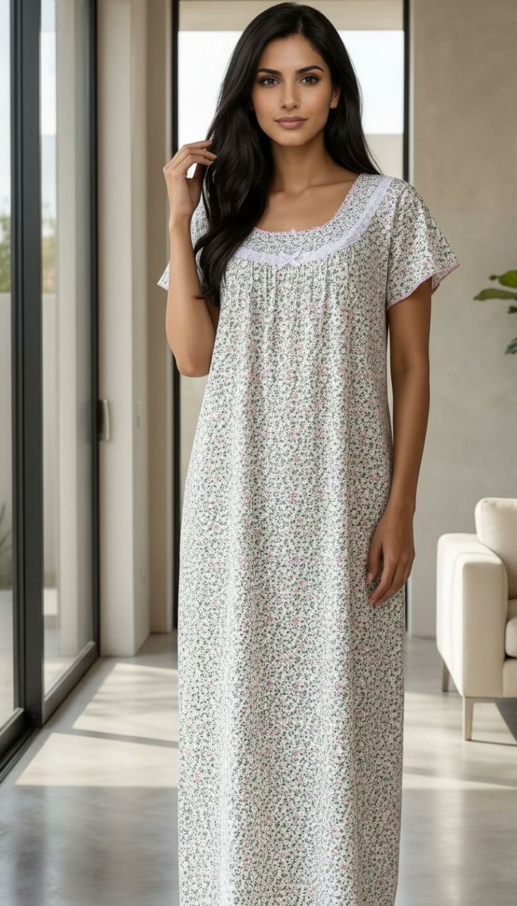Floral Nightgown by Diya Collection view 5
