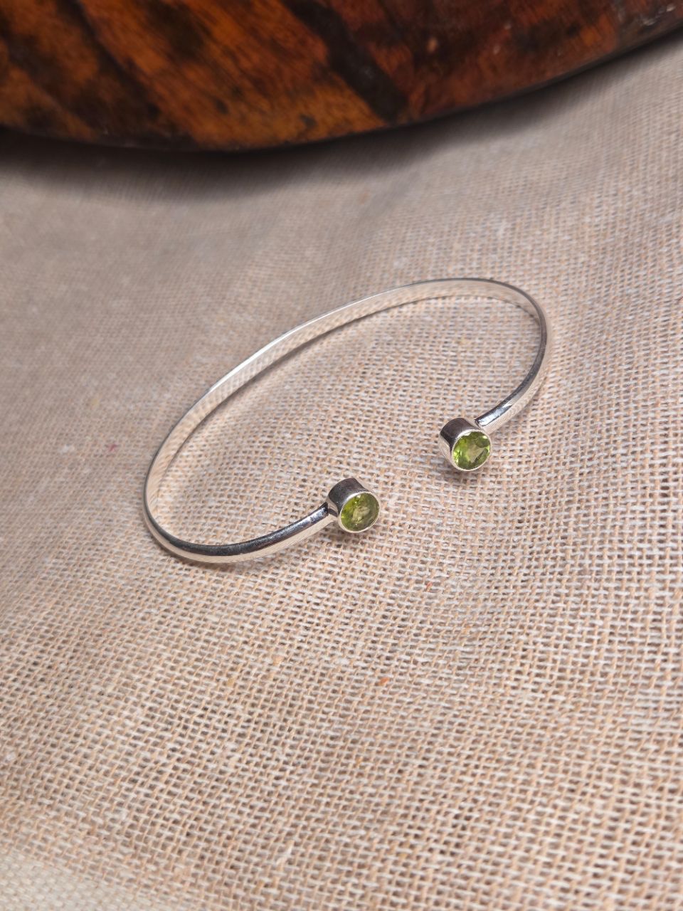 Peridot Bracelet 925 Silver