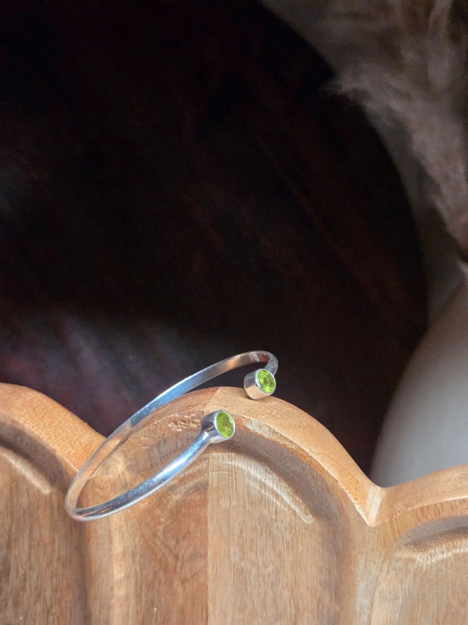 Peridot Bracelet 925 Silver view 2