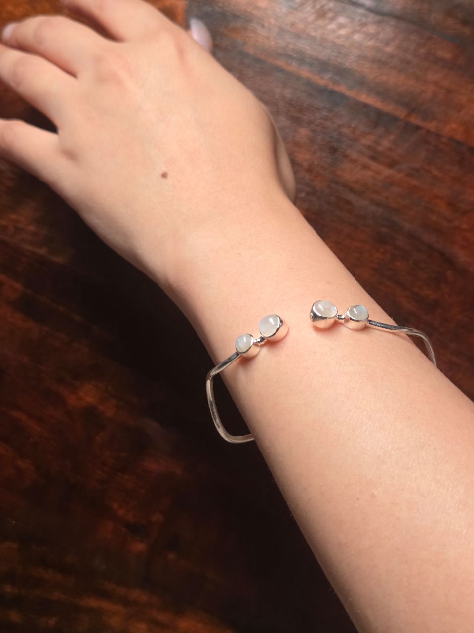 925 Silver Moonstone Bracelet view 3