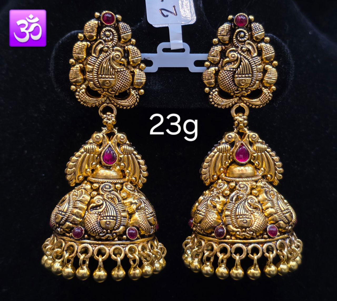 Traditional Jhumka - OM SILVER JEWELLERY view 2