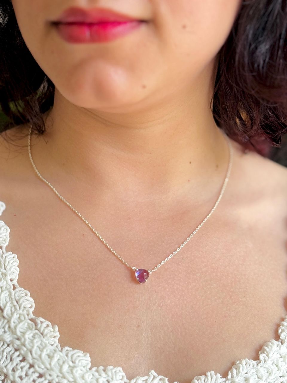 Tamoha Amethyst Pendant With Chain view 3