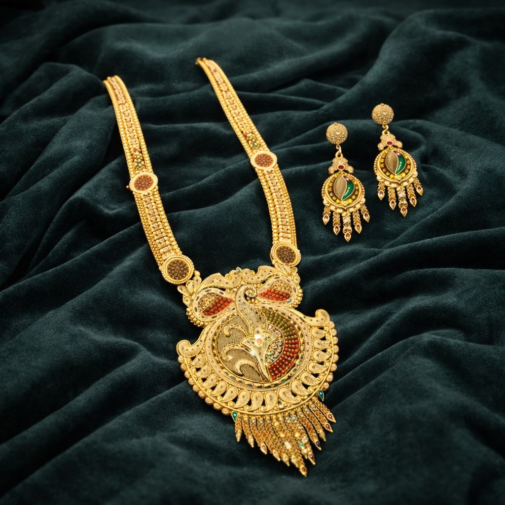 Aviraam Traditional Necklace Set view 3