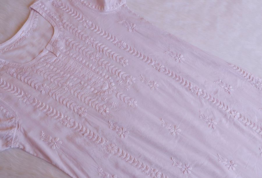 Pure Cotton Handwork Long Kurti. view 3