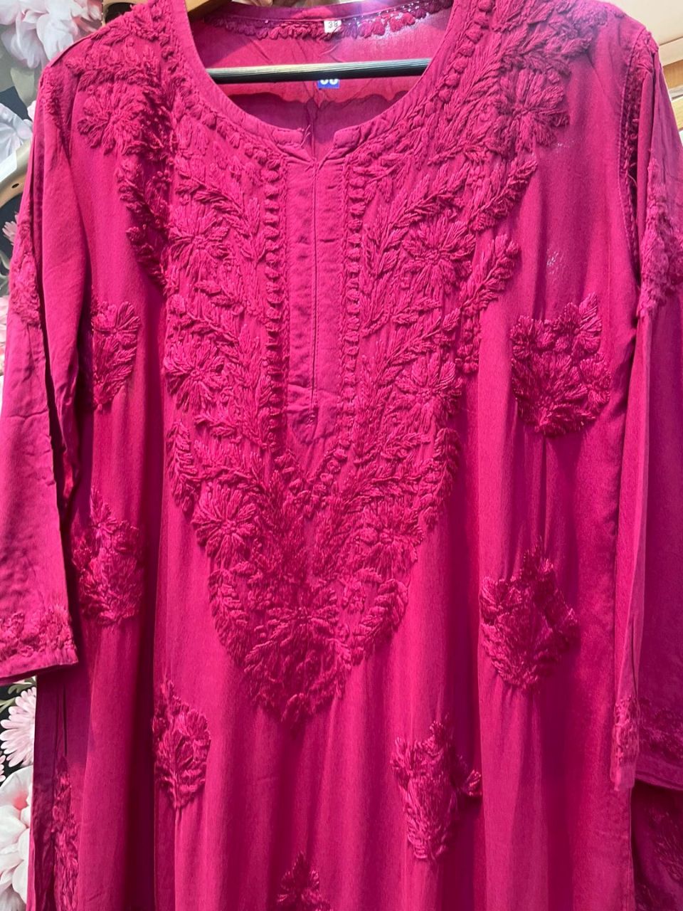 Pure Modal Heavy Embroidery Kurti Plazo Set. ✨ view 2