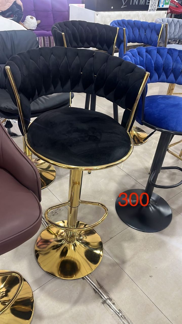 Stylish Bar Stool 300 Black view 2